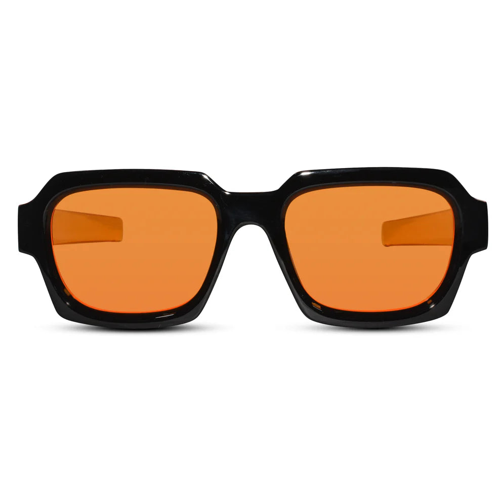 RETRO Orange Tint Square Sunglasses