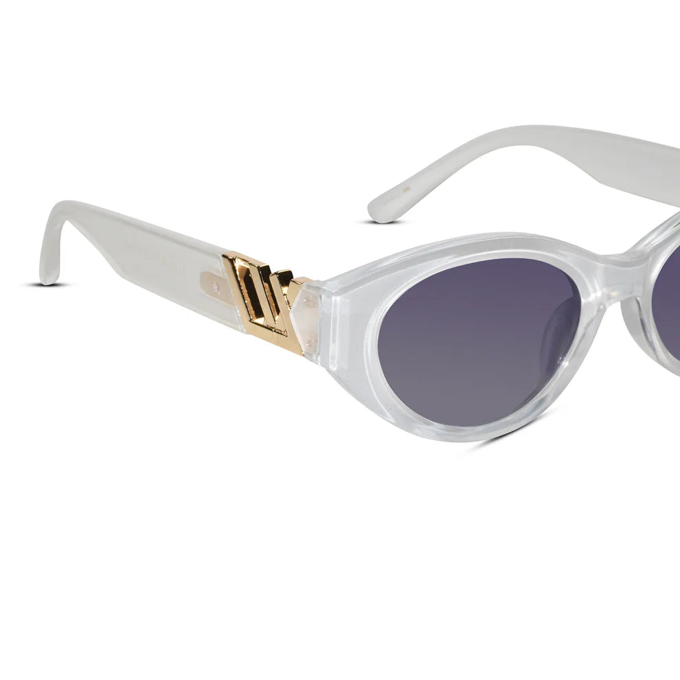 Designer White Cat Eye Sunglasses