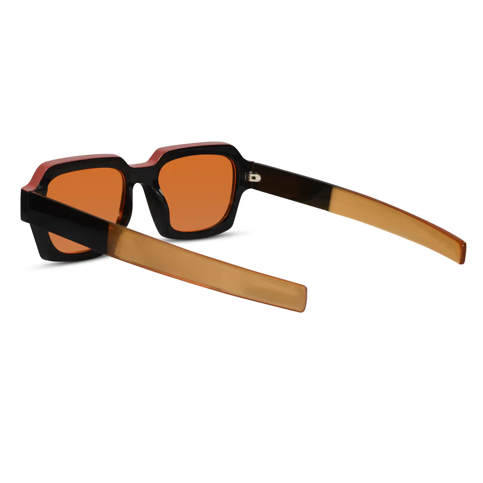 RETRO Orange Tint Square Sunglasses