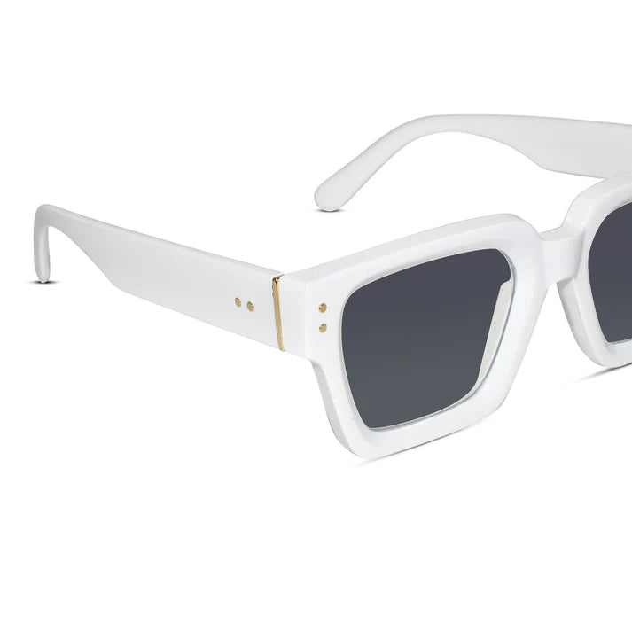 Designer Bold White Wayfarer Sunglasses
