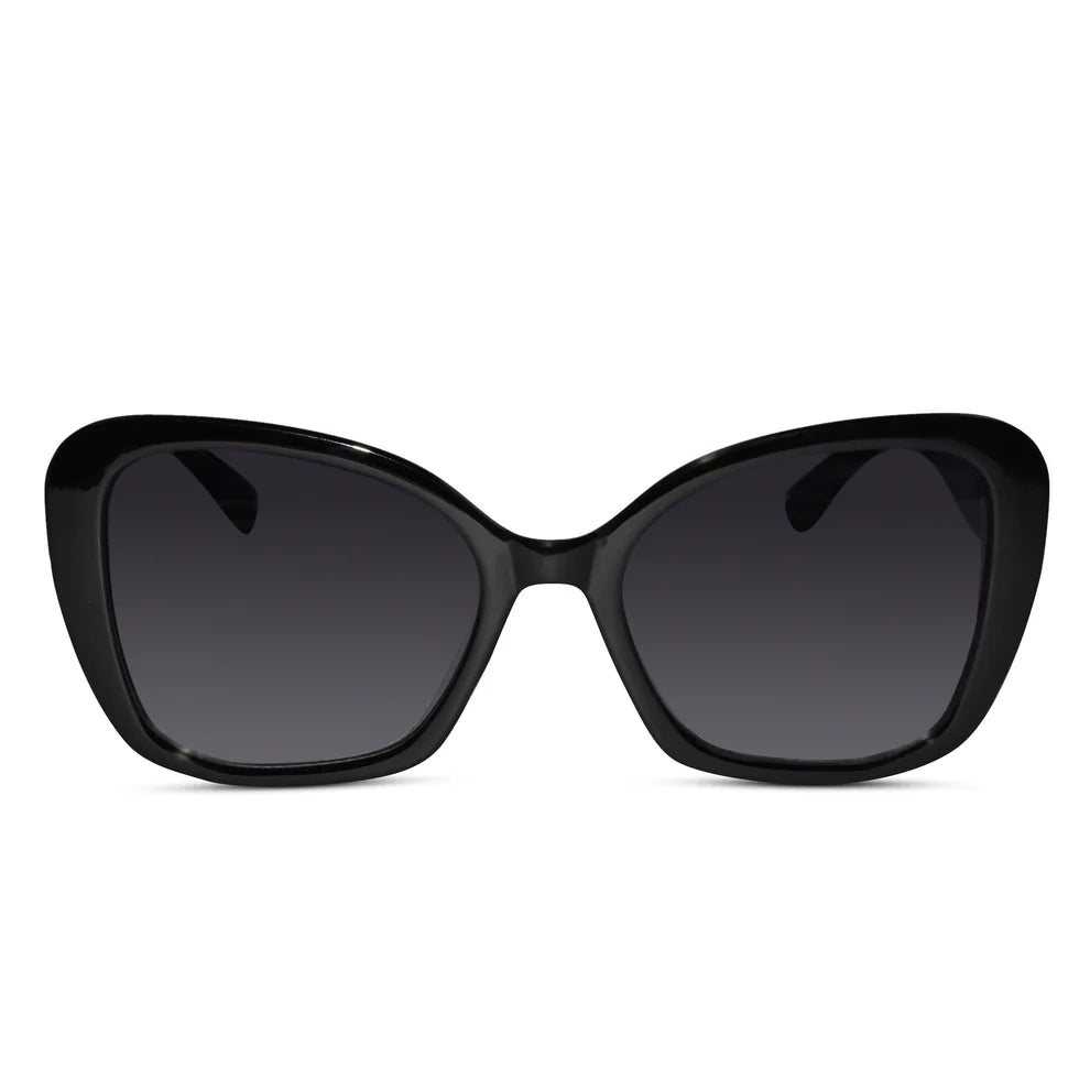 Black Oversize Wayfarer Sunglass For women