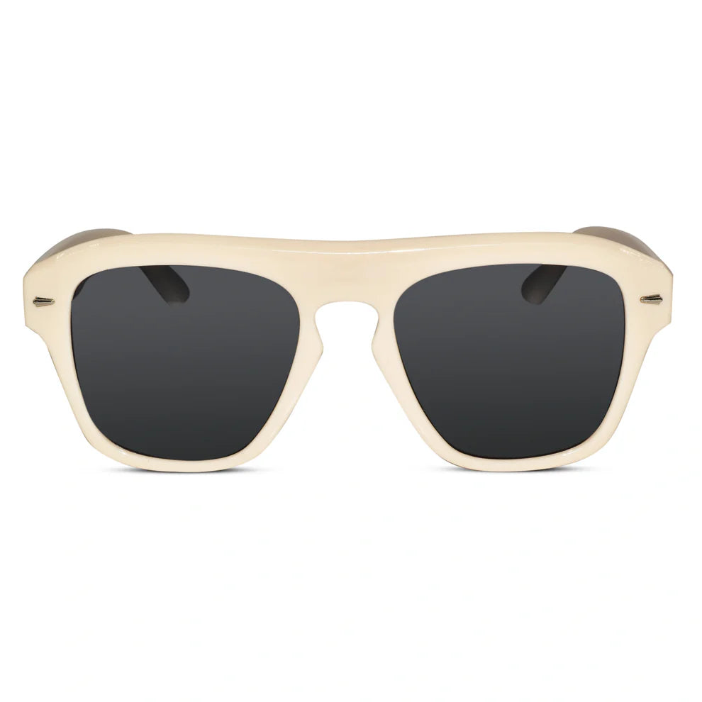 White Bold Wayfarer Sunglasses Men & Women