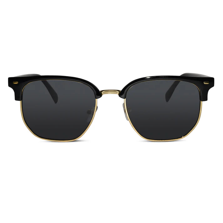 Black Golden Clubmaster Sunglasses For Women & Men