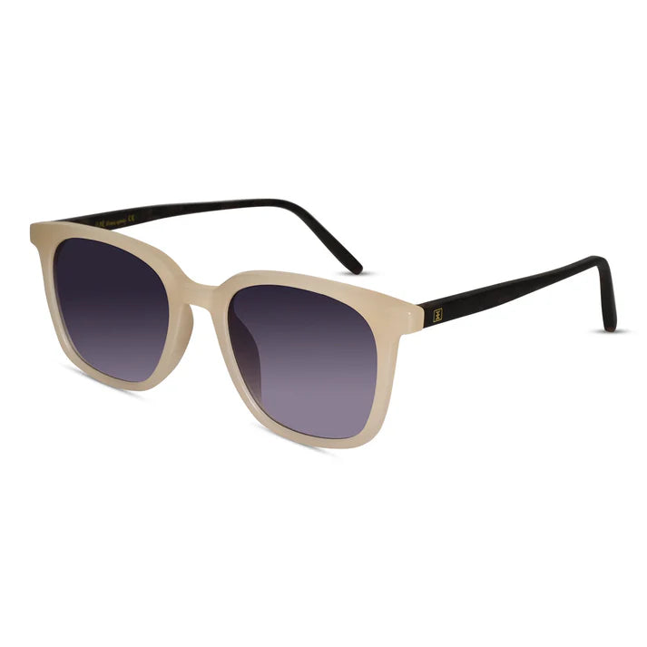 Matt White Wayfarer Sunglasses For Men & Women
