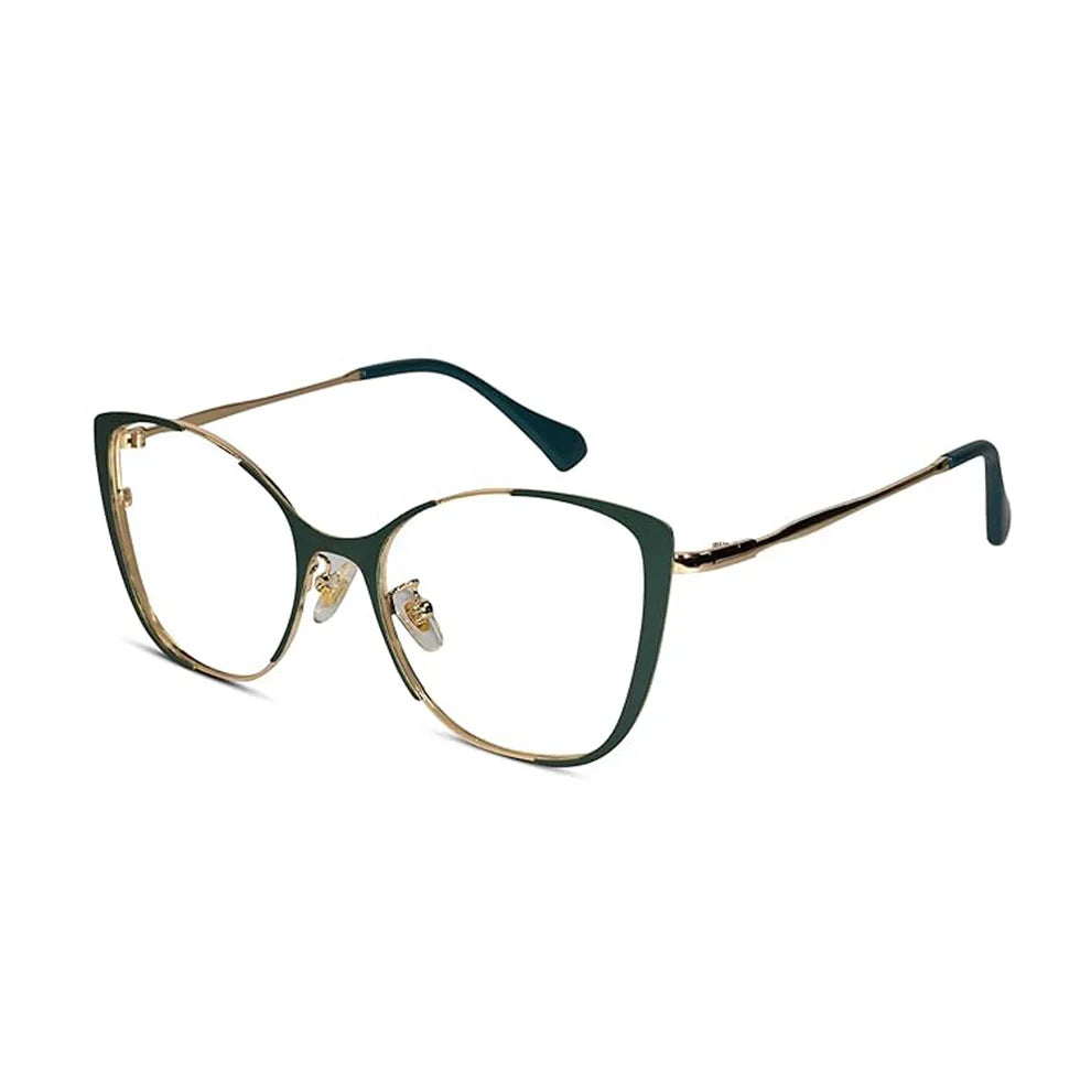 Gold Red Cat eye Eyeglasses & Computer Glasses For Women
