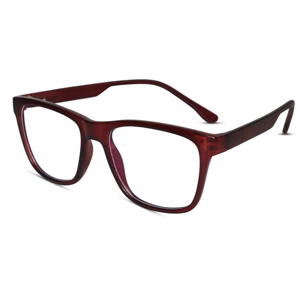 Matt Red Power  Eyeglasses & Computer Glasses For Men & Women