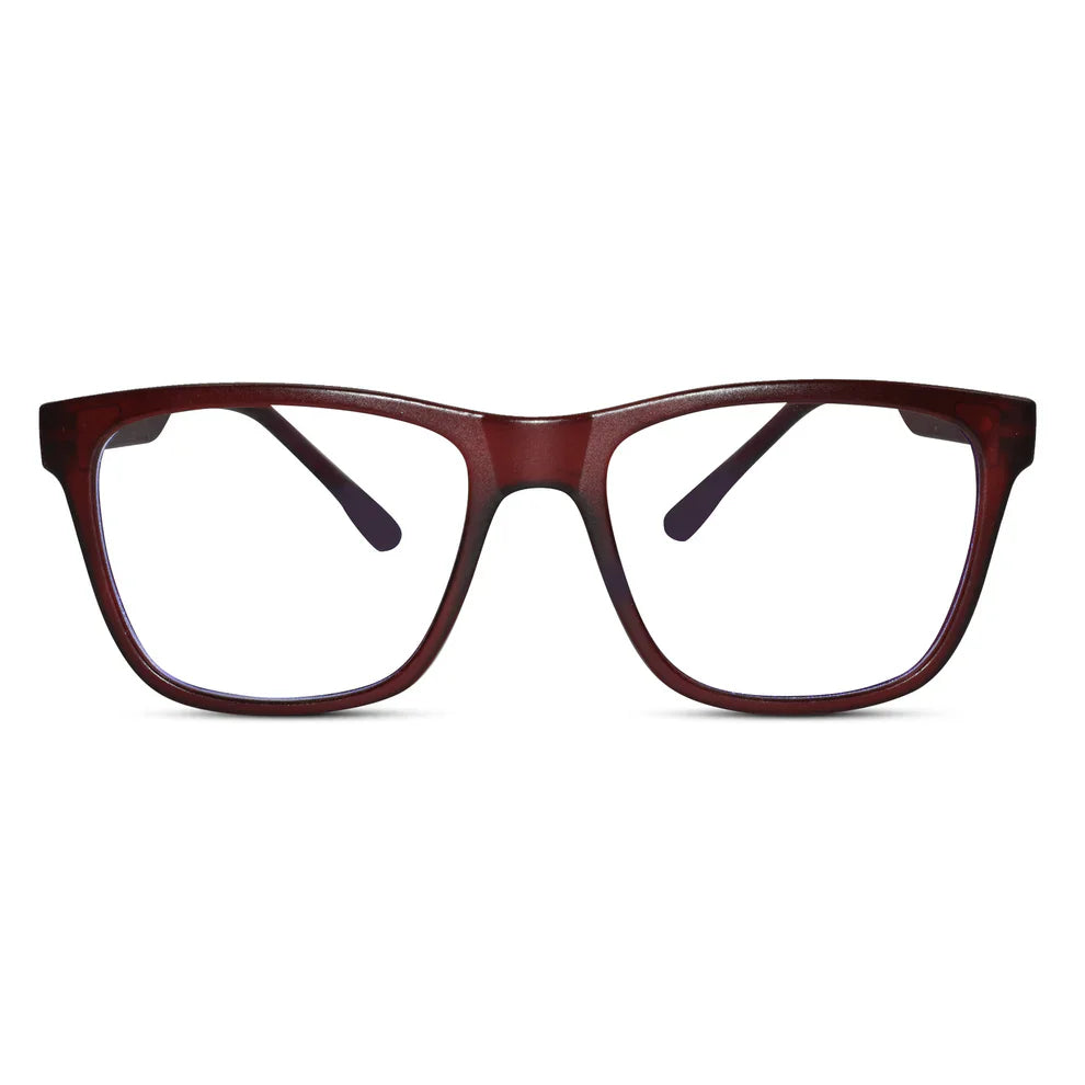 Matt Red Power  Eyeglasses & Computer Glasses For Men & Women