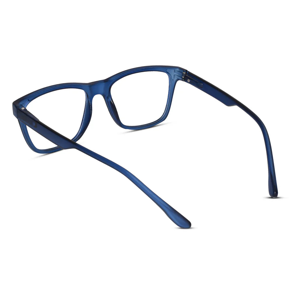 Matt Navy Blue Power  Eyeglasses & Computer Glasses For Men & Women