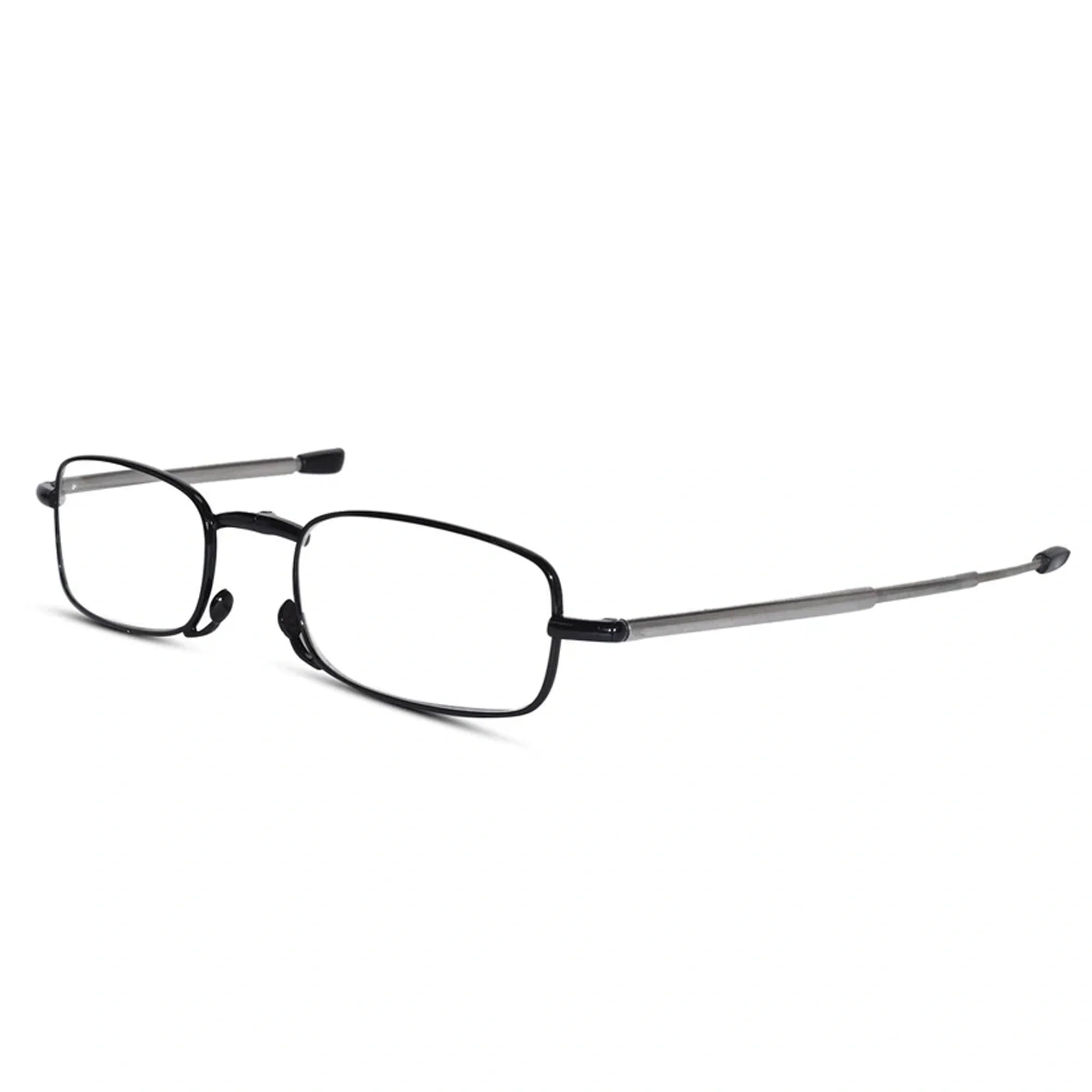 Grey Full Frame Foldable Rectangle Reading Glasses