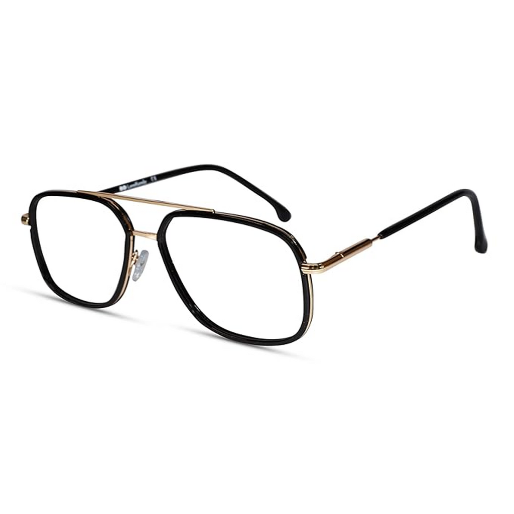 Golden-Black  Rectangular Bi-Focal Reading Glasses For Men