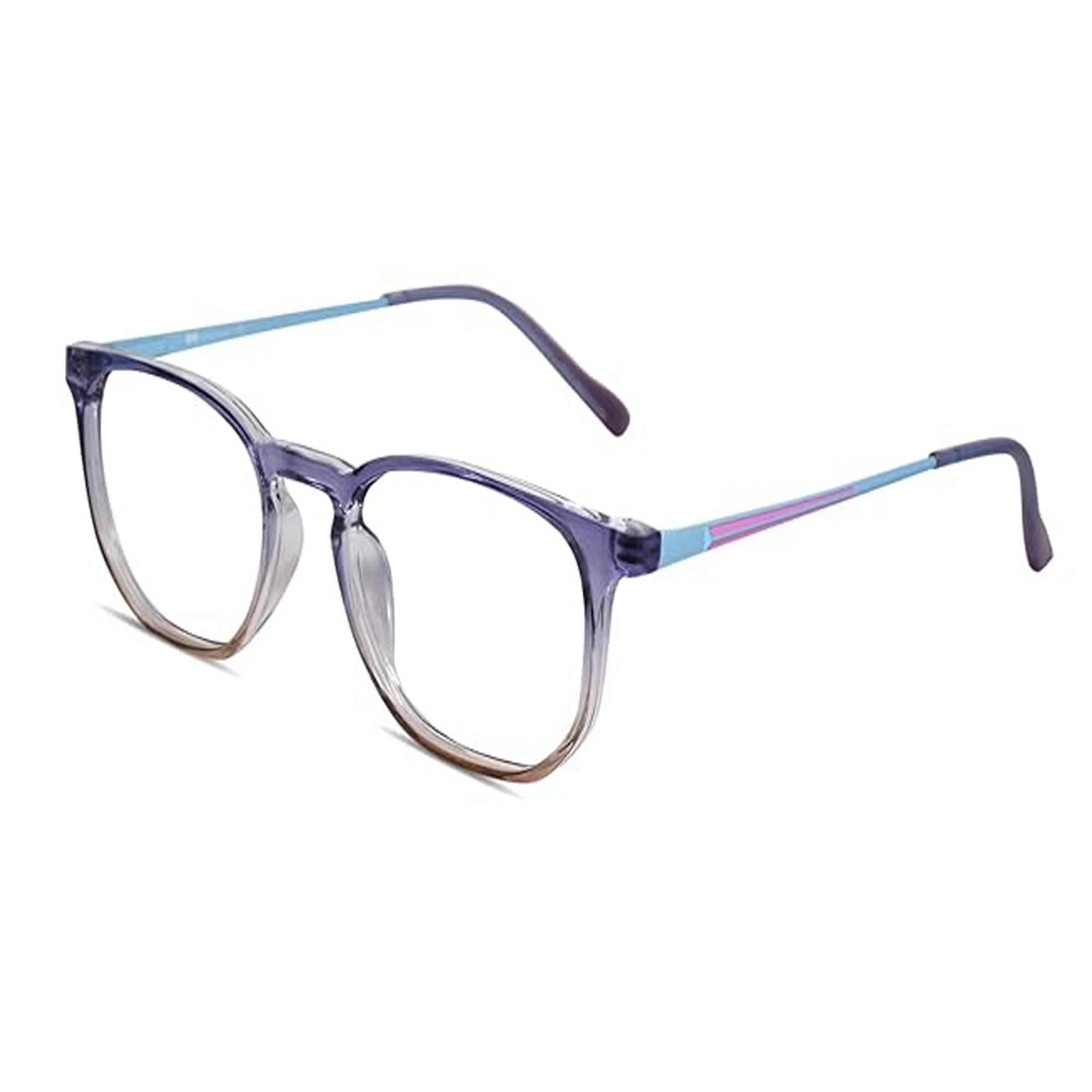Premium Blue Cut Computer Glasses | Zero Power Antiglare | UV Protection Specs | Rectangle Shape | Men & Women | Medium