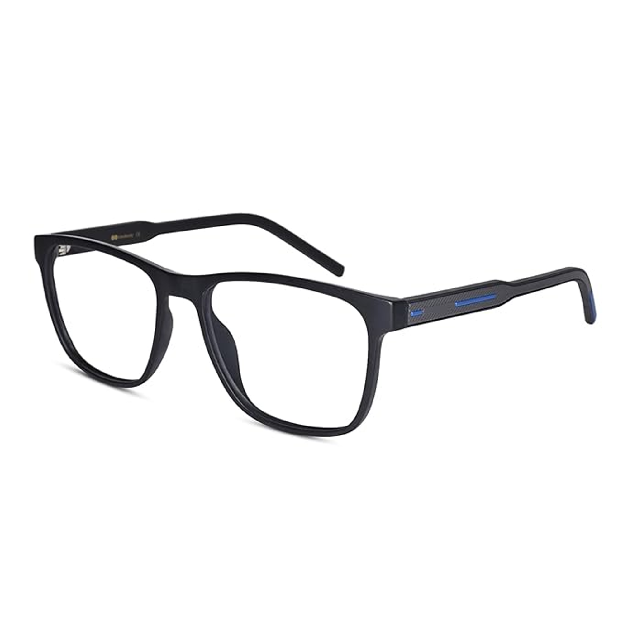 Rectangular Computer Glasses for Eye Protection | Antiglare & Blue Cut Glasses | Scratch Resistant | UV Protection | Men & Women | Large | 2804