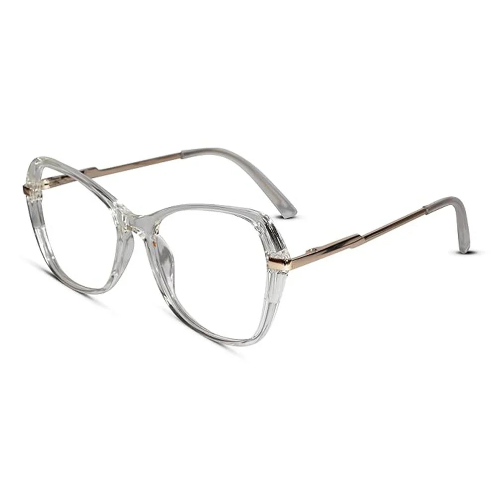 Pink With Gold Designer Cat eye Eyeglasses