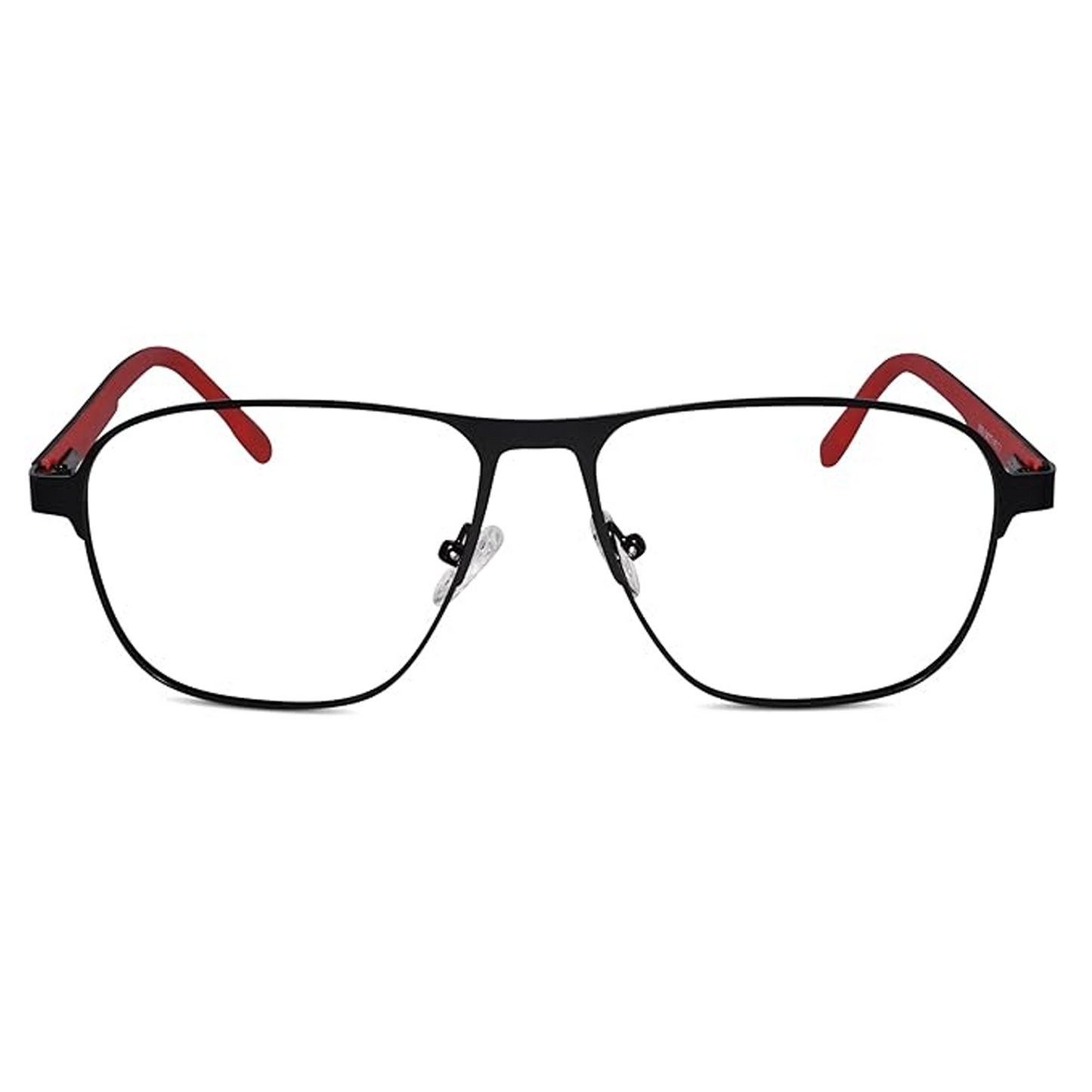 Black-Red Rectangular Marcel Bi-Focal Reading Glasses For Men