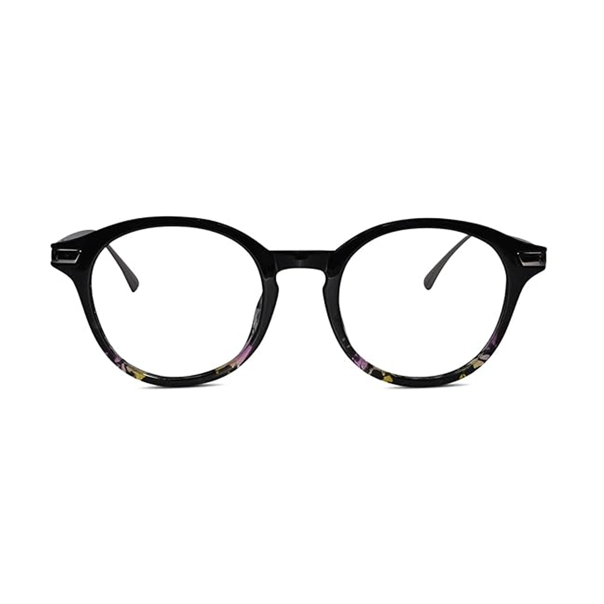 Round Computer Glasses for Eye Protection | Antiglare & Blue Cut Glasses | Scratch Resistant | UV Protection | Men & Women | Large