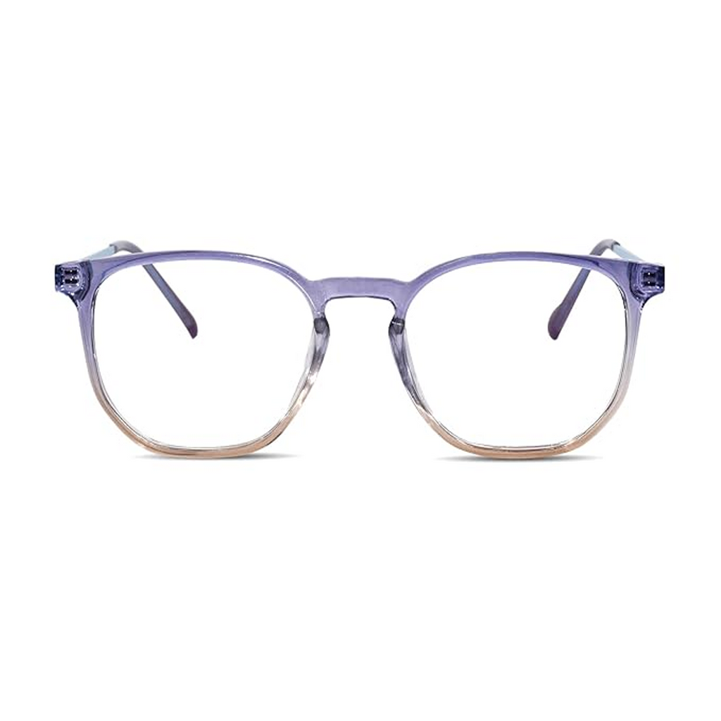 Premium Blue Cut Computer Glasses | Zero Power Antiglare | UV Protection Specs | Rectangle Shape | Men & Women | Medium