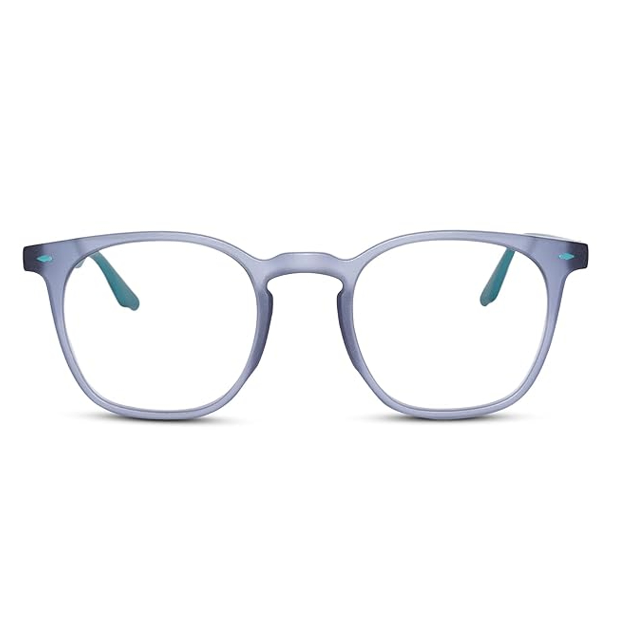 Rectangular Blue Cut Computer Glasses For Eye Protection | UV Protection Zero Power, Antiglare & Blue Light Filter Glasses | Men & Women | Medium | 04