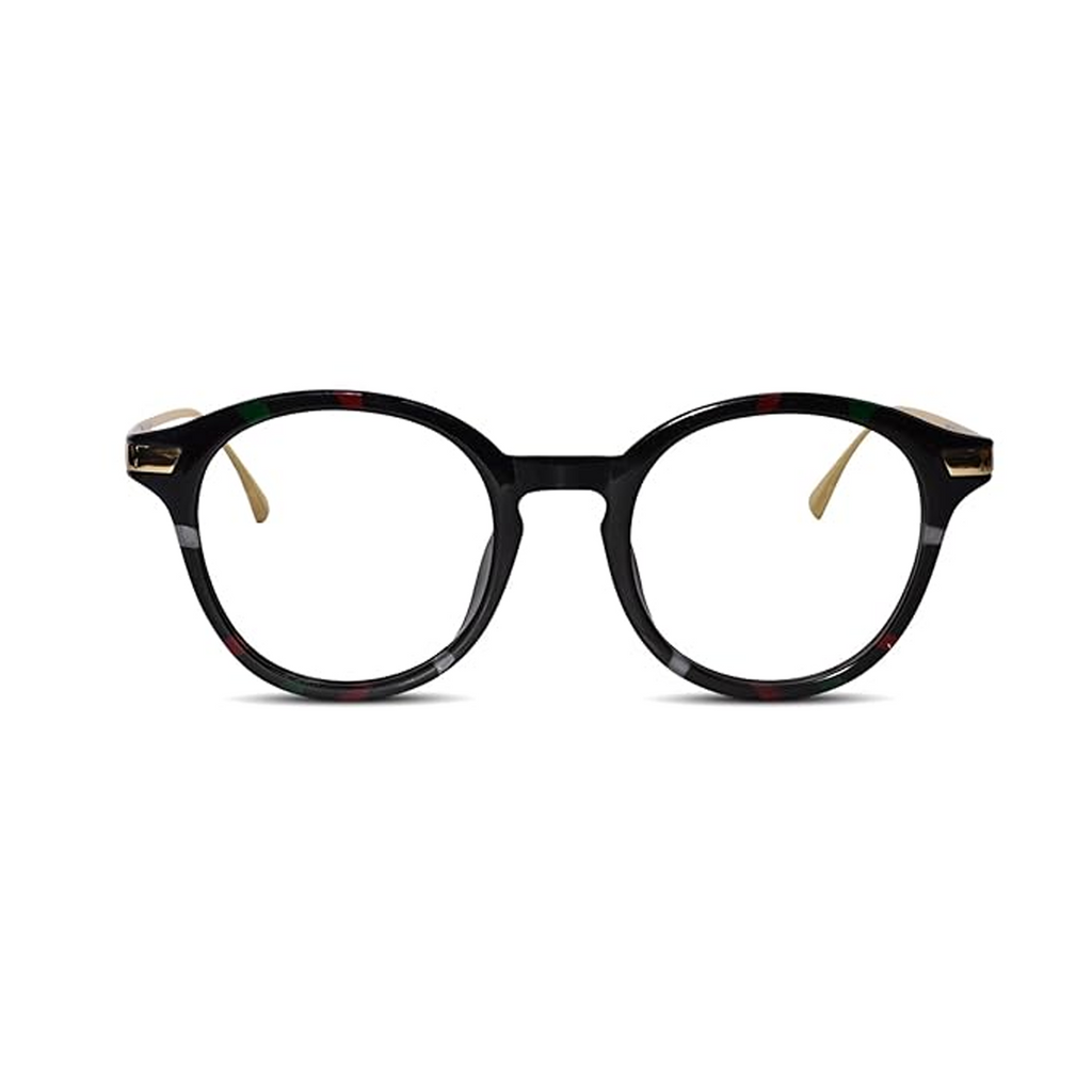 Round Computer Glasses for Eye Protection | Antiglare & Blue Cut Glasses | Scratch Resistant | UV Protection | Men & Women | Large
