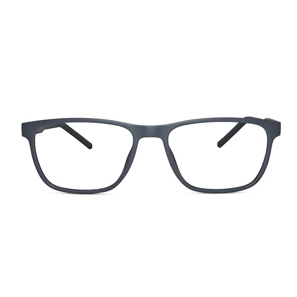 Rectangular Computer Glasses for Eye Protection | Antiglare & Blue Cut Glasses | Scratch Resistant | UV Protection | Men & Women | Large | 2804