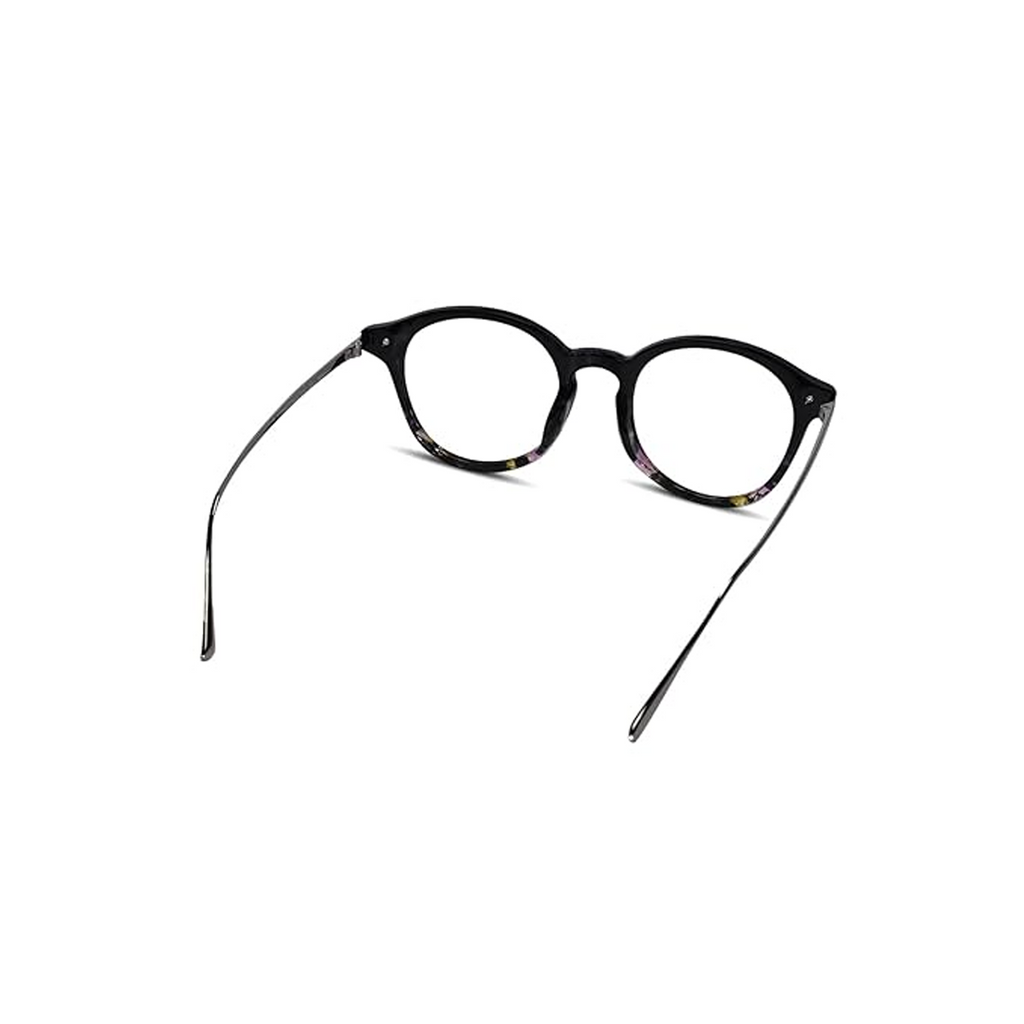Round Computer Glasses for Eye Protection | Antiglare & Blue Cut Glasses | Scratch Resistant | UV Protection | Men & Women | Large