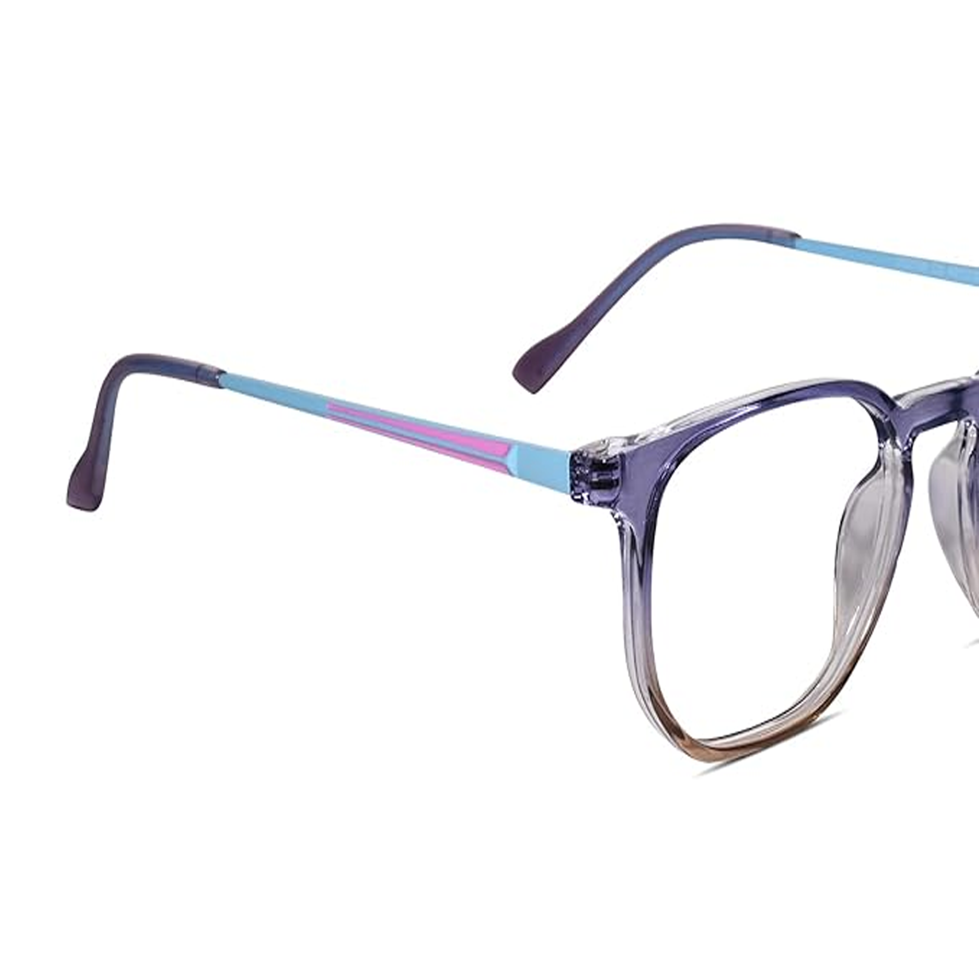 Premium Blue Cut Computer Glasses | Zero Power Antiglare | UV Protection Specs | Rectangle Shape | Men & Women | Medium
