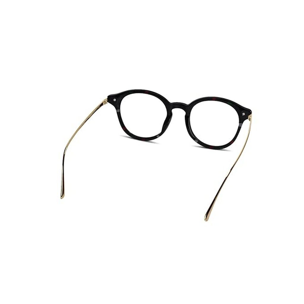 Round Computer Glasses for Eye Protection | Antiglare & Blue Cut Glasses | Scratch Resistant | UV Protection | Men & Women | Large