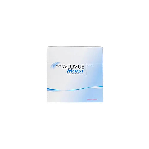 Acuvue 1 Day MOIST Daily Disposable Contact Lenses 90 lens box