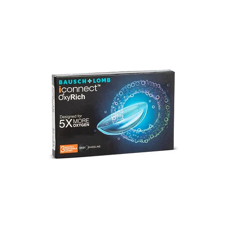 Bausch Lomb Iconnect OxyRich Contact lenses 3 Lens Box