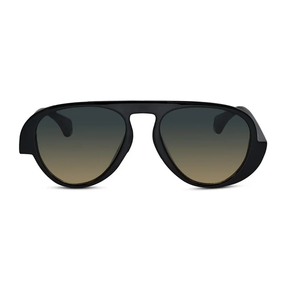 Dual Tone Stylish Avaitors Black Sunglasses