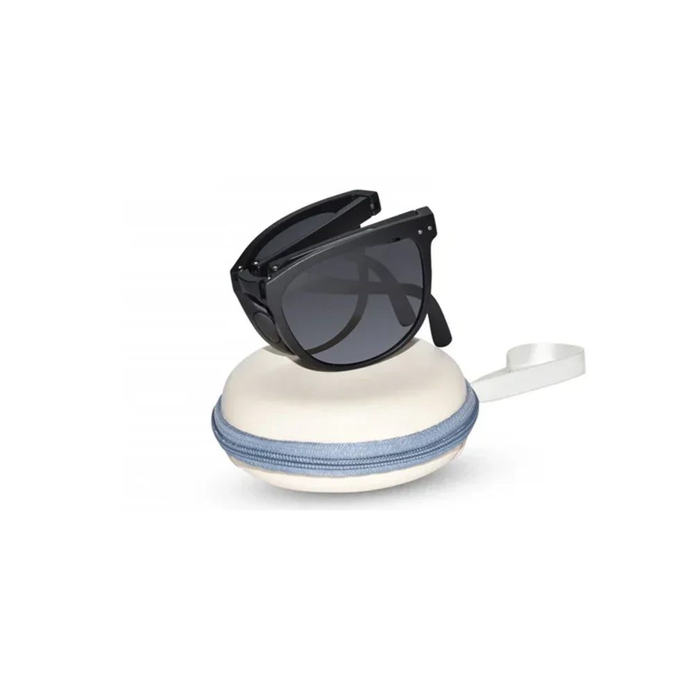 Foldable Matt Brown Wayfarer Sunglasses