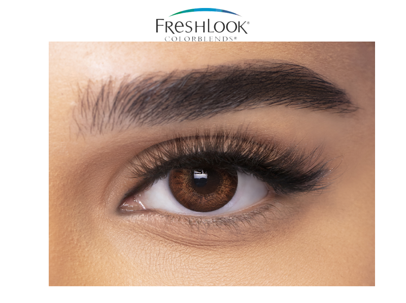 Air Optix Colors Power Contact Lens Brown 2 Lens Box