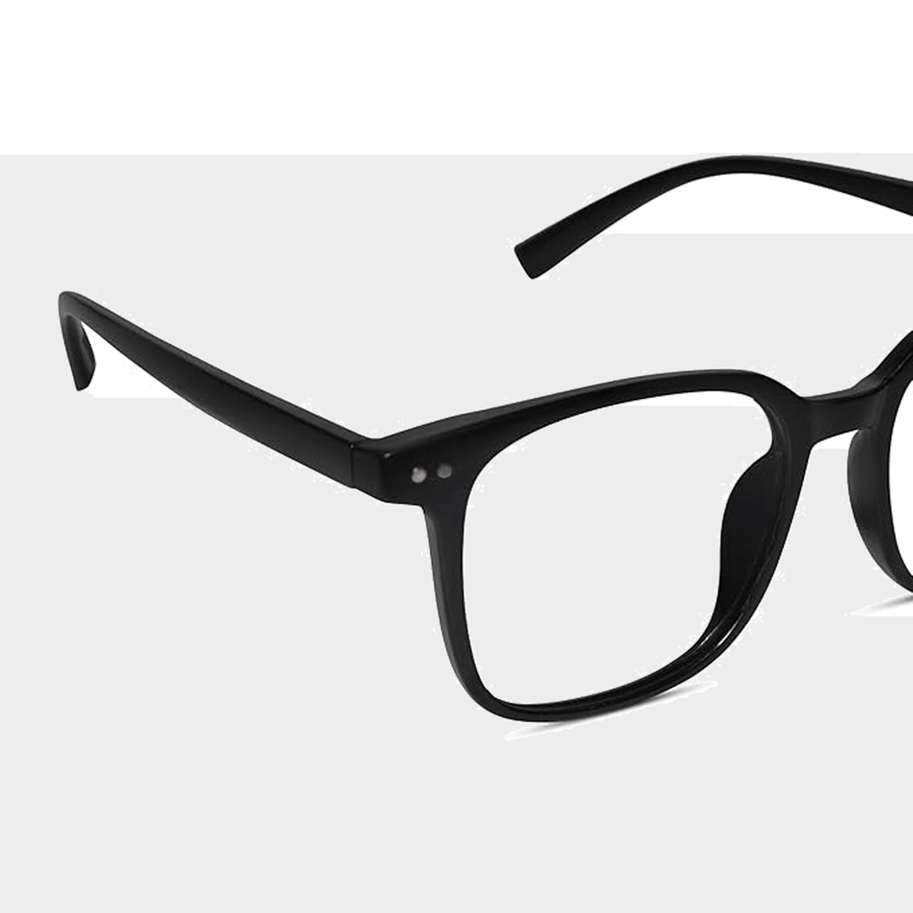 Square Black Eyeglasses for Men